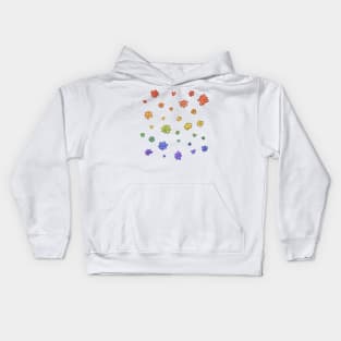 Heartstopper flowers lgbt rainbow Kids Hoodie